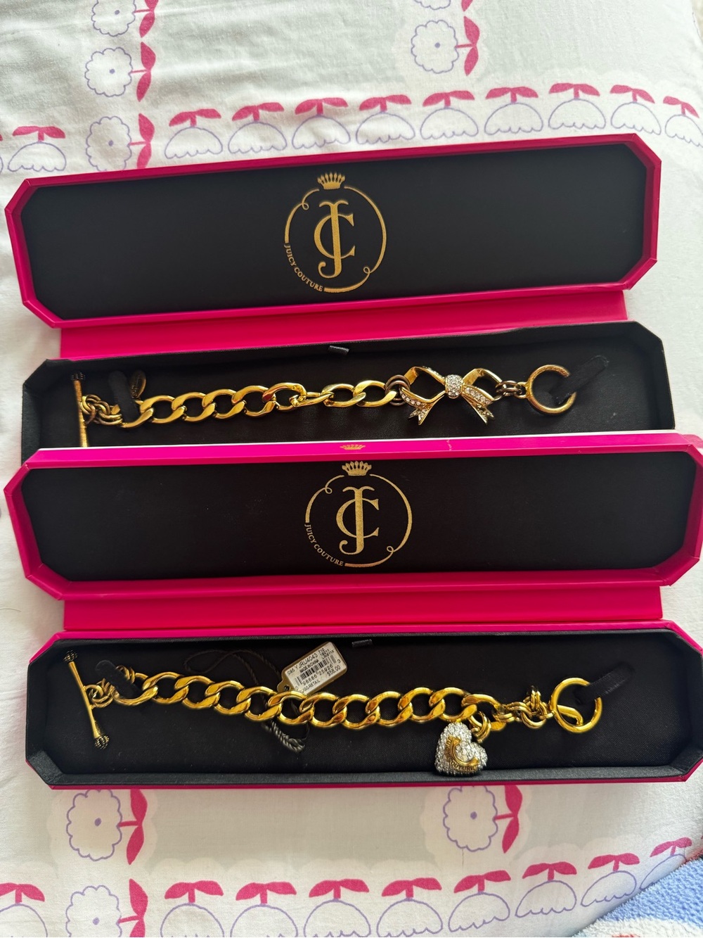 Juicy couture vintage charm bracelets